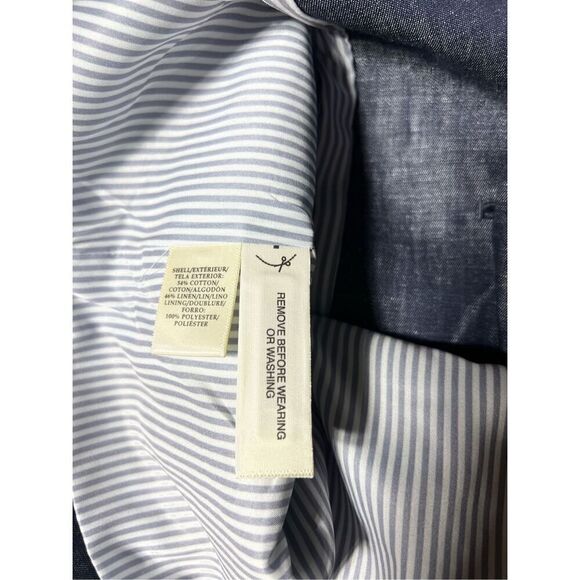 Ann Taylor NWT Denim Blazer Suit Jacket Size 0 - Picture 4 of 4